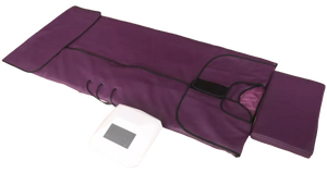 3 Zone Purple Far Infrared Sauna Blanket with Bain Stones Negative Ionic Cloth and Photon Lights