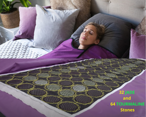 3 Zone Purple Far Infrared Sauna Blanket with Jade and Tourmaline Stones